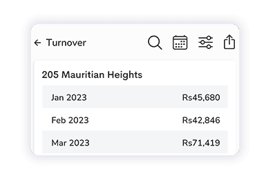 Turnover report